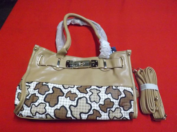 Bolsa Bege com Estampas