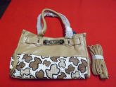 Bolsa Bege com Estampas