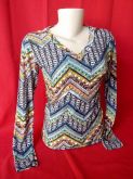 Blusa manga comprida estampa
